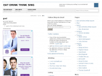 Screenshot des Blogs eat, drink, think, sing