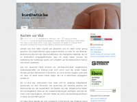 Screenshot des Blogs kunthstücke