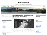 Screenshot des Blogs Basisbanalität