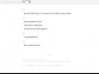 Screenshot des Blogs unterwaditzer.net