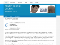 Screenshot des Blogs Zahnarztpraxis