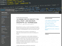 Screenshot des Blogs WWW Coding