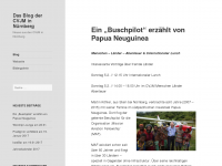 Screenshot des Blogs Die CVJM in Nürnberg