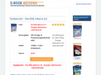 Screenshot des Blogs Internet Marketing Ebooks auf dem Prüfstand – Unabhängiger Ebook Test