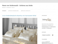 Screenshot des Blogs Seide-News von Seidenwald