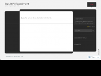 Screenshot des Blogs Das BiPi Experiment: Jeden Tag eine gute Tat