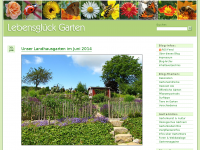 Screenshot des Blogs Lebensglück Garten