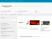 Screenshot des Blogs Gutscheincode123