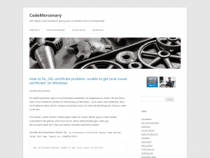 Screenshot des Blogs Softwareentwickler Blog