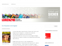 Screenshot des Blogs Zeitschriften-Abo-Blog vom Lorenz Leserservice