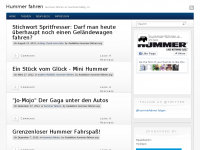 Screenshot des Blogs Hummer Fahren!