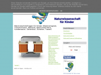 Screenshot des Blogs Naturwissenschaft für Kinder