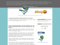 Screenshot des Blogs Kids and Science Onlineshop