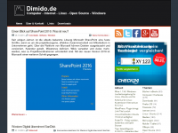 Screenshot des Blogs Dimido.de