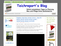 Screenshot des Blogs Teichreport’s Blog