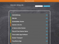 Screenshot des Blogs Klavier-Blog