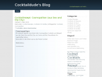 Screenshot des Blogs cocktaildudes Cocktailrezepte
