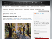 Screenshot des Blogs Frank Koebsch – Bilder, Aquarelle vom Meer & mehr