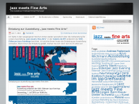 Screenshot des Blogs Jazz meets Fine Arts