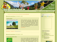 Screenshot des Blogs Blog zu Urlaub auf dem Bauernhof