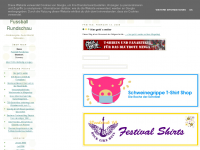 Screenshot des Blogs Fussball Rundschau WM Helden Blog