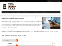 Screenshot des Blogs Prepaid-Tarife im Vergleich