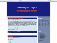 Screenshot des Blogs Lungentransplantation