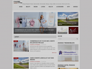 Screenshot des Blogs modelvita Magazin