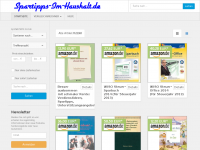 Screenshot des Blogs Haushalt führen und Geld sparen