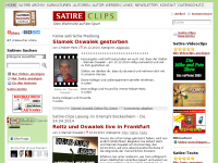 Screenshot des Blogs Satire Clips