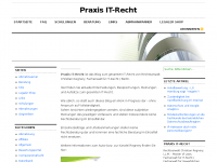 Screenshot des Blogs Praxis IT-Recht