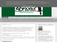Screenshot des Blogs ABRAXAS -Alternative Heilmethoden-