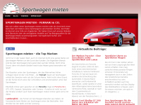 Screenshot des Blogs Sportwagen mieten