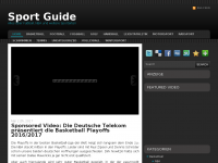 Screenshot des Blogs Sport Guide