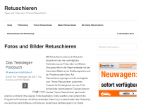 Screenshot des Blogs Retuschieren und mehr