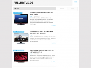 Screenshot des Blogs HDTV Blog