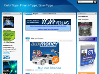 Screenshot des Blogs Geld-Tipps, Spar-Tipps, Finanz-Tipps