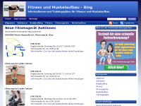Screenshot des Blogs Fitness und Muskelaufbau-Blog