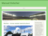 Screenshot des Blogs Manuel Holscher