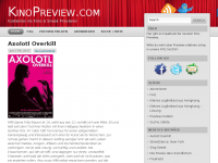 Screenshot des Blogs KinoPreview.com – Kostenlos ins Kino
