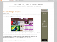 Screenshot des Blogs Designer, Mode und mehr