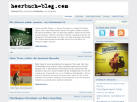 Screenshot des Blogs Hörbuch Blog
