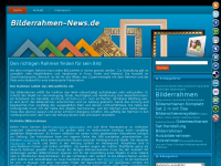 Screenshot des Blogs Bilderrahmen News