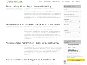 Screenshot des Blogs Küchenhelfer-24