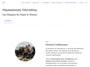 Screenshot des Blogs Papammunity.de