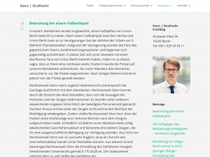 Screenshot des Blogs Stern | Strafrecht