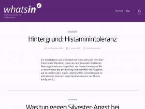 Screenshot des Blogs whatsin – der Blog