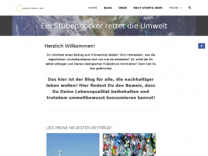 Screenshot des Blogs Umweltretter
