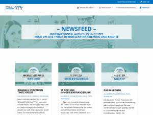 Screenshot des Blogs Immobilie finanzieren