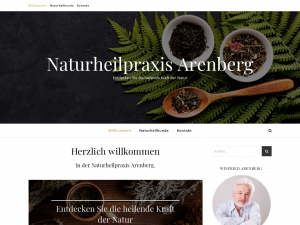 Screenshot des Blogs Natur Heilkraft – Naturheilpraxis Arenberg